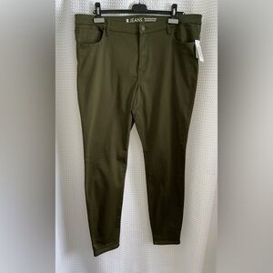 Women’s Reitmans kaki stretchy skinny The‎ Sculpting pants size 36 Long NWT